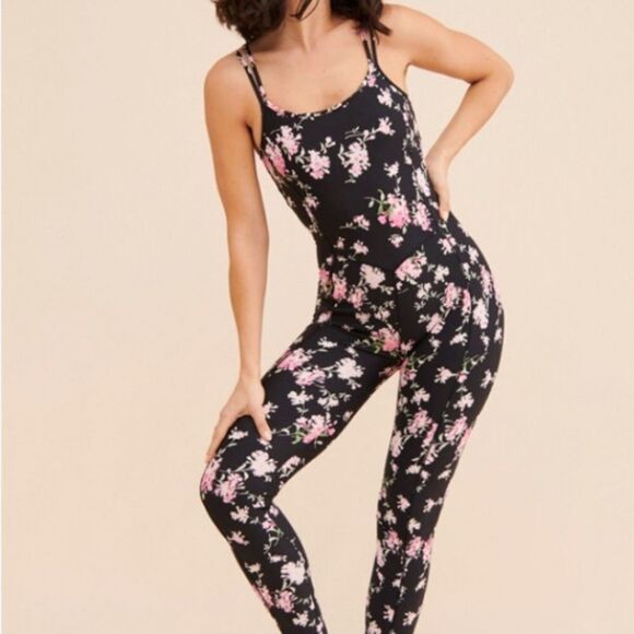 Kemper Floral Sport Jumpsuit | Aurora Nights - Picture 1 of 6
